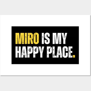 MIRO is my happy place Posters and Art